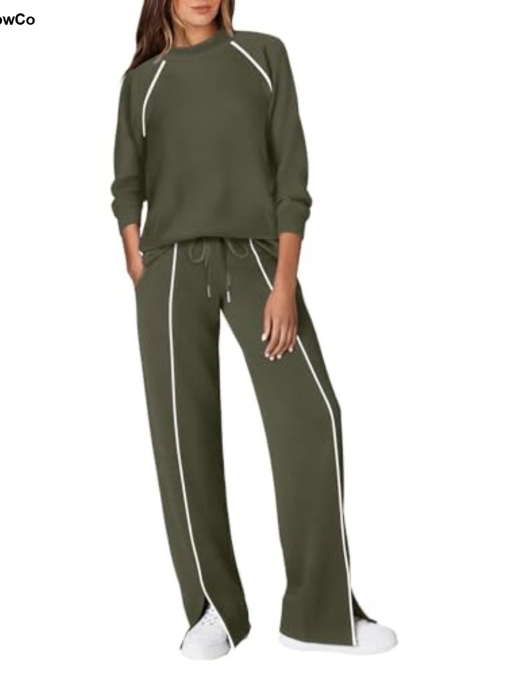 Women's 2 Piece Lounge Set Mock Neck Athletic Track Suit